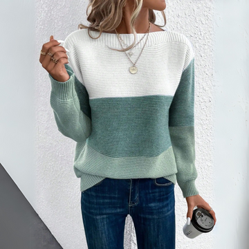 CLARA – MAGLIONE ELEGANTE A TRE COLORI