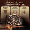 Orologio Elegante al Quarzo con Cinturino in Pelle