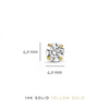 Naja - Set di Orecchini con Pietre Brillanti in Oro 14k