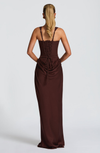 ABITO LUNGO CORSET DRAPEATO