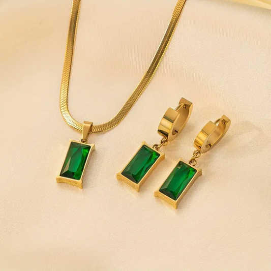 Iselotte – Set di Gioielli Verdain in Oro 18k