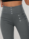 Leggings a Vita Alta con Dettaglio di Perline