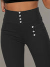 Leggings a Vita Alta con Dettaglio di Perline