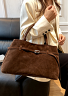 Borsa Celeste in Suede BB