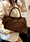 Borsa Celeste in Suede BB