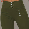 Leggings a Vita Alta con Dettaglio di Perline