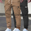 2 pezzi Pantaloni Cargo da Uomo - Tasche Multifunzionali, Coulisse Regolabile, Adatti per Abbigliamento Casual e Formale in Tutte le Stagioni - Ottimo Regalo di Compleanno/Natale - Lavabile in Lavatrice e Durevole, un Must-have per gli Appassionati di Att