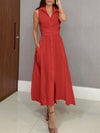 Romaine - Abito Midi Elegante con Copertura per la Pancia