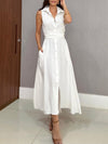 Romaine - Abito Midi Elegante con Copertura per la Pancia