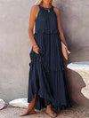 Ilona - Abito a Collo Halter con Volant e Maxi Tasche
