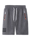 2 pezzi di pantaloni corti casual da uomo per sport all'aperto - Pantaloni corti estivi casual da uomo con tasche con zip, design semplice a tasche multifunzionali, adatti per l'uso quotidiano, corsa, fitness e viaggi all'aperto. Tessuto in maglia 100% po