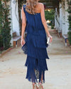Lauren - Abito Maxi con frange