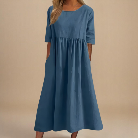 Leviana™ | Abito in Cotone Flattering