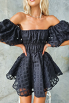 Evie - Mini Abito con Maniche a Palloncino