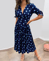 Fania | Vestito V-Neck a Pois
