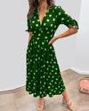 Fania | Vestito V-Neck a Pois