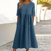 Sophie - Abito Midi in Lino e Cotone