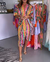 Amaris - Vestito Midi con Scollatura a V