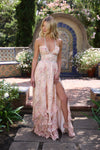 VESTITO IN TESSUTO TAPPETO ROSA COTONE