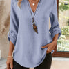Blusa Fluida con Scollo Aperto