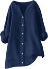 Aava™ | Leggera camicia in cotone e lino dallo stile estivo