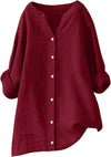 Aava™ | Leggera camicia in cotone e lino dallo stile estivo