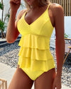 Chiara | Costume intero semplice con ruches decorative
