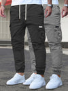 2 pezzi Pantaloni Cargo da Uomo - Tasche Multifunzionali, Coulisse Regolabile, Adatti per Abbigliamento Casual e Formale in Tutte le Stagioni - Ottimo Regalo di Compleanno/Natale - Lavabile in Lavatrice e Durevole, un Must-have per gli Appassionati di Att