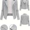 Giacca Biker con Rever e Zip