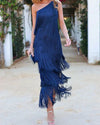 Lauren - Abito Maxi con frange
