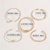 Zita - Set di bracciali con dettagli a nodo in oro 18k