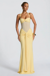 ABITO LUNGO HALTER RUFFLE