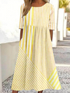 Leviana™ | Abito in Cotone a Righe Confortevole