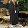 Leviana™ | Abito Maxi a Maniche Lunghe in Denim
