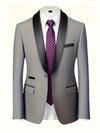 Completo da Uomo 3 Pezzi - Giacca - Gilet - Pantaloni - Cravatta Formale - Completo da Sposa - Gilet - Uniforme da Lavoro - Regalo di Natale