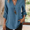 Blusa Fluida con Scollo Aperto