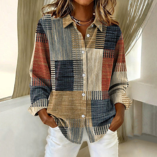 Camicia Vintage A Blocchi Di Colore
