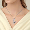 Collana Zampe Felici con cuore, dado e simbolo dell'infinito