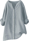 Aava™ | Leggera camicia in cotone e lino dallo stile estivo