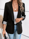 Blazer Leggero Monopetto con Manica Risvoltata