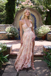 VESTITO IN TESSUTO TAPPETO ROSA COTONE