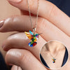 Bellissima collana con motivo colibrì