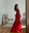 Zara - Vestito Maxi con Volant
