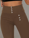 Leggings a Vita Alta con Dettaglio di Perline