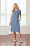 10 Fiona - Vestido midi antiarrugas