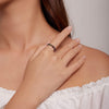 Anello d'argento con motivo di zampa