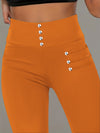 Leggings a Vita Alta con Dettaglio di Perline