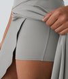 Natalia | Gonna Elegante e Confortevole con Spacco Grigio