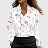 Sylvie | Blusa con lucentezza lussuosa e scollatura plissettata