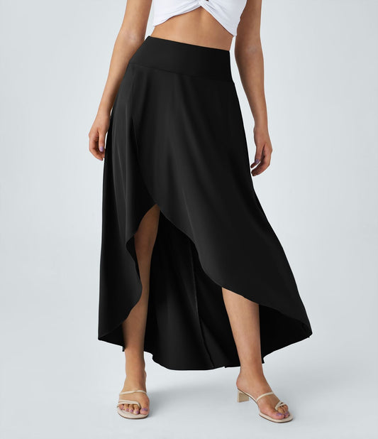 Natalia | Gonna Elegante e Confortevole con Spacco Nero